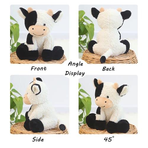 BSVOME 9 inches Cow Stuffed Animal Soft Plush Cute Cow Doll for Boys Girls