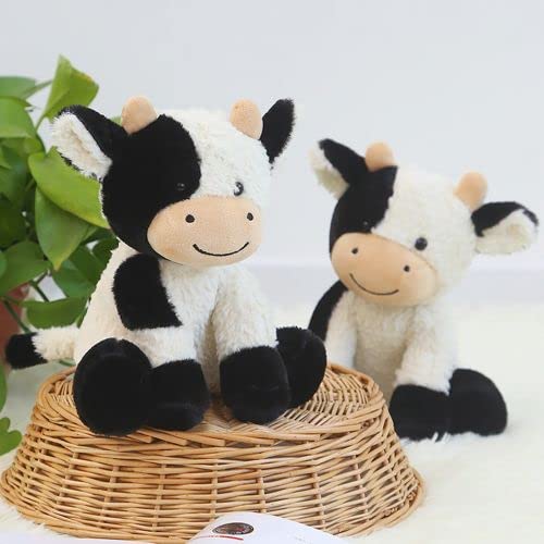 BSVOME 9 inches Cow Stuffed Animal Soft Plush Cute Cow Doll for Boys Girls