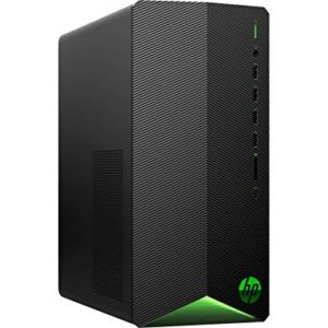 HP Pavilion Gaming Desktop Computer 10th Generation Intel Hexa-core i5-10400F Processor 32GB RAM 512GB SSD GeForce RTX 3060 12GB Graphic USB-C DiplayPort Bluetooth Black + HDMI Cable