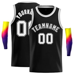 custom basketball jersey 90’s hip hop stitched & printed letters number, sports jerseys for men/boy