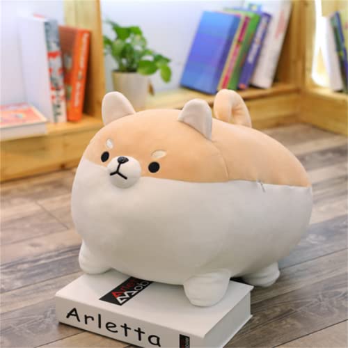 AFAN 15.7“ Kawaii Shiba Inu Dog Plush Pillow Corgi Stuffed Animal Toy Doll Gifts for Valentine, Plush Toy Gifts for Boys Girls (Brown)