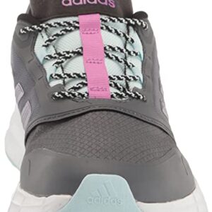 adidas Women's Duramo Protect Running Shoe, Grey/Matte Purple Metallic/Almost Blue, 10