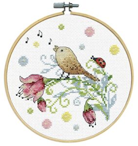 design works crafts janlynn counted cross stitch kit, bird