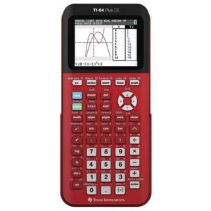 texas instruments 84 plus ce graphing calculator - red