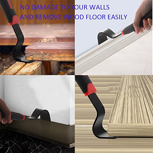Payutou Trim Puller for Baseboard Removal Tool,Tile Removal Tool,Wood Trim Removal Tool,Flat Pry Bar,Baseboard Removal Tool for Removing Wood Floor,Tiles,Nail Pulling