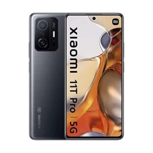 Xiaomi 11T PRO 5G + 4G Volte (256GB, 8GB) 6.67” 108MP Triple Camera, NFC Dual SIM (Not Compatible Verizon Sprint Boost Metro Cricket) GSM Unlocked Global (w/Fast Car Charger Bundle) (Meteorite Gray)