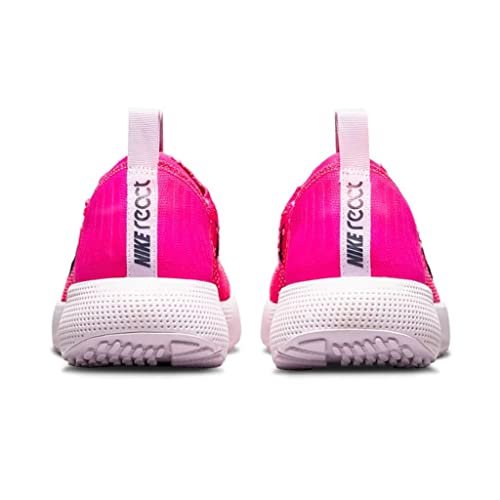 Nike Women's React Escape Run Flyknit Running Shoe, Pink Prime/Blackened Blue, 8.5 M US