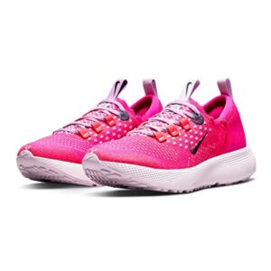 Nike Women's React Escape Run Flyknit Running Shoe, Pink Prime/Blackened Blue, 9.5 M US