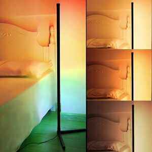 LED Floor Lamp Corner Mood Light RGB Color Changing Mood Dimmable/Music Sync with APP & Remote Control for Living Room, Bedroom, Home, Party Decoration