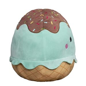 Squishmallows Flip-A-Mallows 12-Inch Mint Ice Cream and Toasted Cinnamon Roll Plush - Add Maya and Chanel to Your Squad, Ultrasoft Stuffed Animal Medium-Sized Plush Toy, Official Kelly Toy Plush