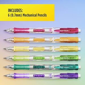 Paper Mate Clearpoint Mechanical Pencils, HB #2 Lead (0.7mm), Assorted Barrel Colors, 6 Count