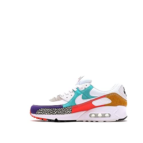 Nike Womens Air Max 90 SE Trainers DH5075 Sneakers Shoes (UK 4 US 6.5 EU 37.5, White Light Curry 100)