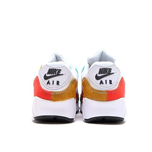 Nike Womens Air Max 90 SE Trainers DH5075 Sneakers Shoes (UK 4 US 6.5 EU 37.5, White Light Curry 100)