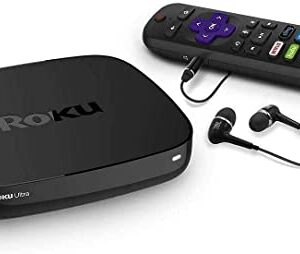 Ro-ku Ultra LT Streaming Media Player 4K/HD/HDR w/WULIC 4K HDMI Cable Black