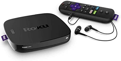 Ro-ku Ultra LT Streaming Media Player 4K/HD/HDR w/WULIC 4K HDMI Cable Black