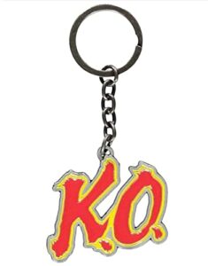 street fighter keyring keychain ko logo official metal
