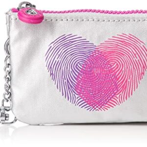 Kipling KI3810U5A Women's Official Mini Creativity Pink Heart Met, Pink Heart Met, One Size