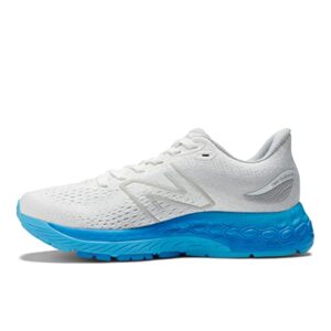 new balance women's fresh foam x 880 v12 running shoe, white/vibrant sky/serene blue, 9.5 wide