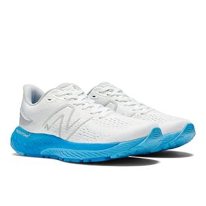 New Balance Women's Fresh Foam X 880 V12 Running Shoe, White/Vibrant Sky/Serene Blue, 9.5 Wide