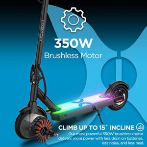 Hover-1 Jive Electric Scooter 16 MPH, 8 Mile Range, 5HR Charge, LCD Display, 8.5 Inch High Grip Tires, 264LB Max Weight, Cert Tested, For Kids, Teens, Adults, Black