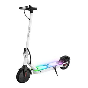 hover-1 jive electric scooter 16 mph, 8 mile range, 5hr charge, lcd display, 8.5 inch high grip tires, 264 lb max weight, cert tested, for kids, teens, adults, white