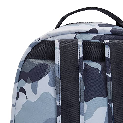 Kipling Seoul Large Printed 15" Laptop Backpack Cool Camo Grey