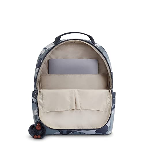 Kipling Shelden Printed 15" Laptop Backpack Cool Camo Grey