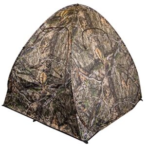 ameristep gunner lightweight durable 58" x 56" x 57" compact size 1-person capacity portable hunting ground blind - mossy oak dna