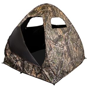 Ameristep Gunner Lightweight Durable 58" x 56" x 57" Compact Size 1-Person Capacity Portable Hunting Ground Blind - Mossy Oak DNA