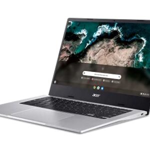Acer Chromebook 514 Laptop | 14" FHD Touch | MediaTek Kompanio 828 Octa-Core Processor | 8GB RAM | 64GB eMMC | Wi-Fi 6 | Backlit KB | Chrome OS | Up to 15 Hours Battery Life | CB514-2HT-K0FZ, Silver