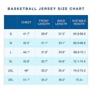 MESOSPERO Blank Basketball Jersey Reversible Men's Mesh Athletic Sports Shirts Training Practice S-3XL (XX-Large, Black)