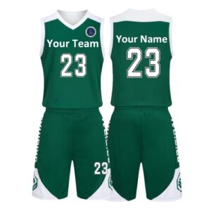 custom basketball jerseys any name number team logo - basketball jerseys for men boys kids aldult basketball uniform set (green)