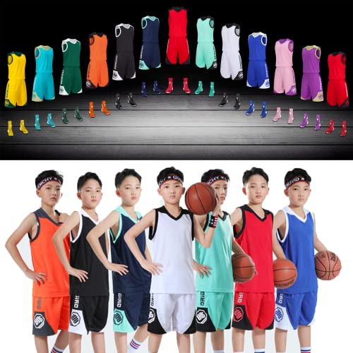 Custom Basketball Jerseys Any Name Number Team Logo - Basketball Jerseys for Men Boys Kids Aldult Basketball Uniform Set (green)