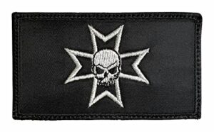 almost sgt warhammer 40k black templars patch black/white - funny tactical military morale embroidered patch hook fastener backing