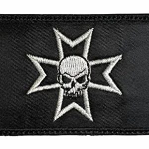 Almost SGT Warhammer 40K Black Templars Patch Black/White - Funny Tactical Military Morale Embroidered Patch Hook Fastener Backing