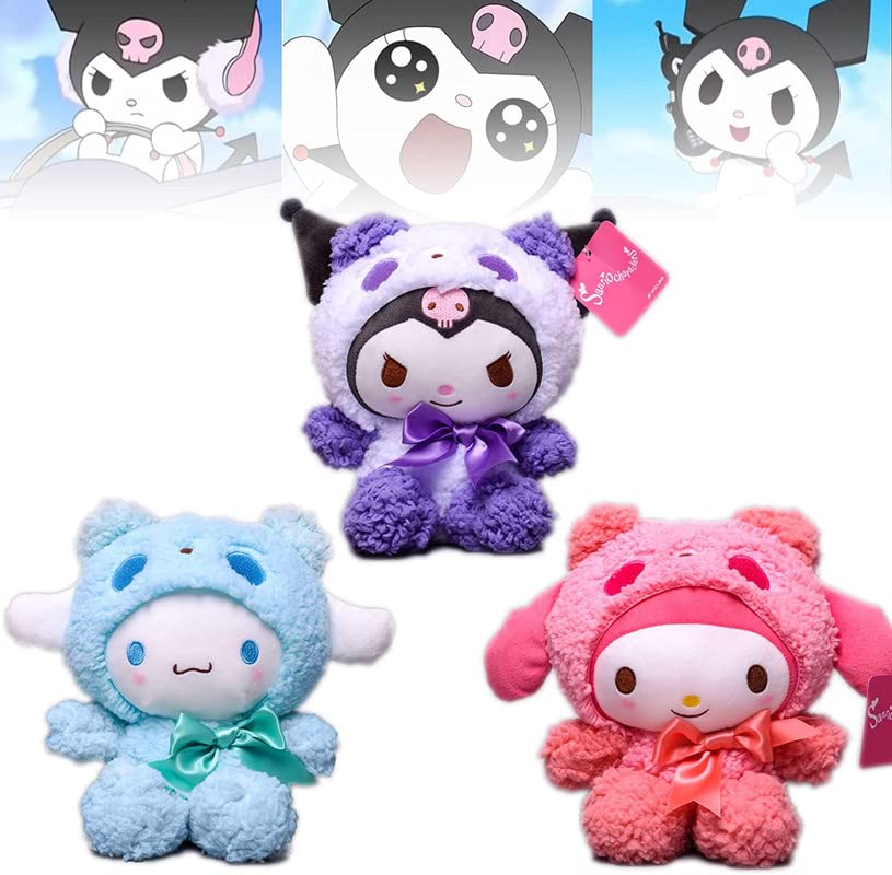 Cute Plush Toy, Kuromi Plush Dolls, Cute My Melody Cinnamoroll Stuffed Animals Plush Figure Toy, Girl Toy Gift for Children, Stuffed Dolls Cosplay Plush Toys