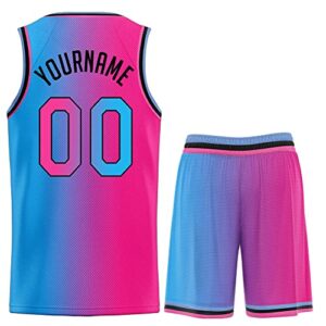 Custom Men Youth Basketball Jersey Shorts Uniform 90S Hip Hop Stitched or Printed Name Number Sportswear