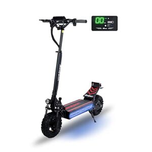 electric kick scooter for adults - 2500w motor, up to 30 mph & 20-30 miles, 48v/16ah, 11'' heavy duty vacuum off-road tire, disc braking, adult electric