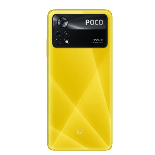 Poco X4 Pro 5G 256GB 8GB Factory Unlocked (GSM Only | No CDMA - not Compatible with Verizon/Sprint) Global Version - Poco Yellow