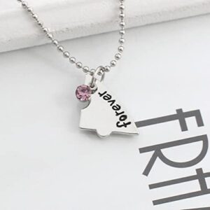 Best Friends Forever and Ever 4 Piece Necklace, Bff Necklaces for 4 Girls Perfect Friendship Gifts ( Silver ), 29 x 3. 8 x 0. 5cm