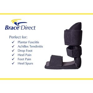 Brace Direct 90 Degree Padded Night Splint (Large) + Foot Ice Pack (L/XL)