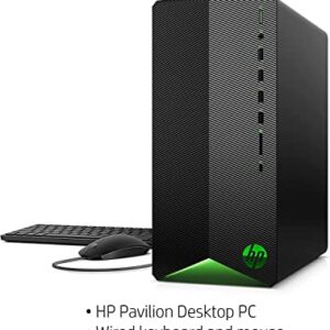 2022 Newest HP Pavilion Gaming Desktop, AMD 6-Core Ryzen 5 5600G Processor(Beat i7-10700K), AMD Radeon RX 5500, 16GB RAM, 256GB NVMe SSD, Win 11 Home + HDMI Cable (AMD RX5500 | 16GB | 256GB)