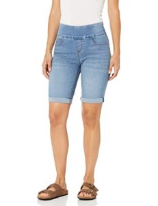 gloria vanderbilt women's petite utility side tab bermuda short, st moritz, 16