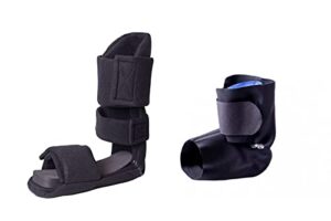 brace direct night splint + air wrap - for plantar fasciitis, achilles tendinitis and heel pain- right or left foot- men or women