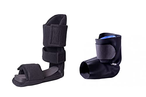 Brace Direct Night Splint + Air Wrap - for Plantar Fasciitis, Achilles Tendinitis and Heel Pain- Right or Left Foot- Men or Women