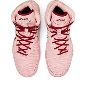 ASICS Women's MATBLAZER Wrestling Shoes, 7, Frosted Rose/Cranberry