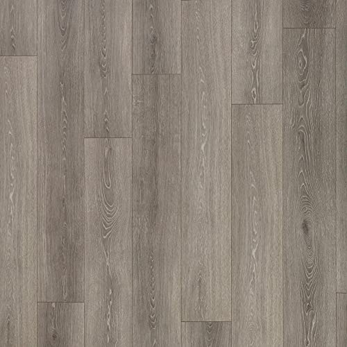 Mohawk Advance Waterproof Laminate Flooring, Seashore Oak Look, 12 mm T x 7.5 in. Wide x 47.25 in. Length, EIR Texture, Matte, (9 Planks), (22.09 sqft/case)