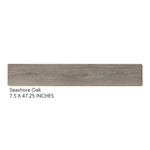 Mohawk Advance Waterproof Laminate Flooring, Seashore Oak Look, 12 mm T x 7.5 in. Wide x 47.25 in. Length, EIR Texture, Matte, (9 Planks), (22.09 sqft/case)