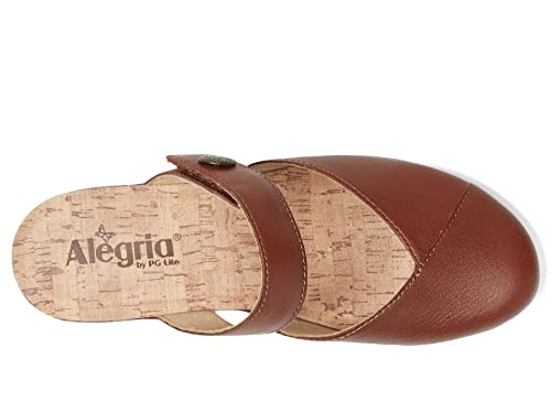 Alegria Women's Sydni Clay Leather Slip-On Wedge Clog Sandal 9 M US