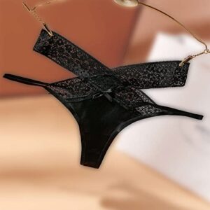 ZWW Women's Cross Strap Lace G String Thong Sexy and Comfortable Underwear